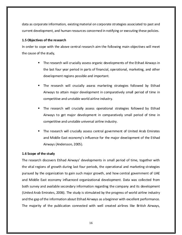 Airline master thesis